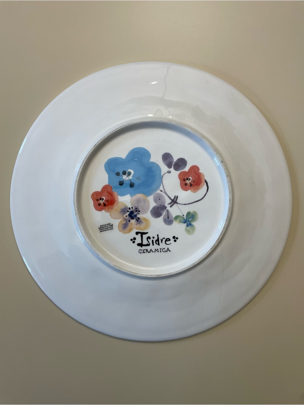 ANTHROPOLOGIE Isidre Ceramica Floral 11" Dinner Plate - Picture 5 of 7